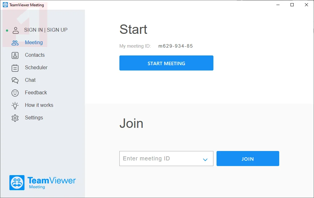 TeamViewer Meeting 3 Демонстрация экрана в TeamViewer Meeting