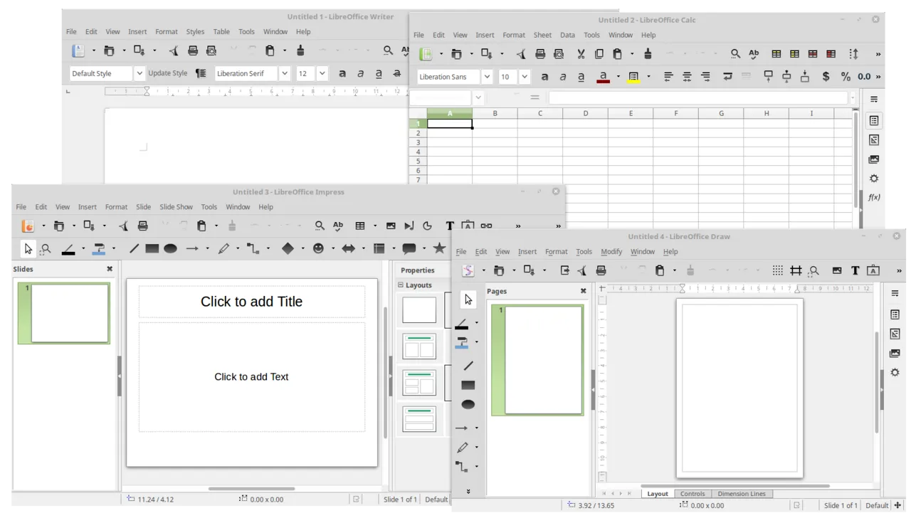 LibreOffice 3 LibreOffice Calc — табличный редактор с диаграммами и формулами