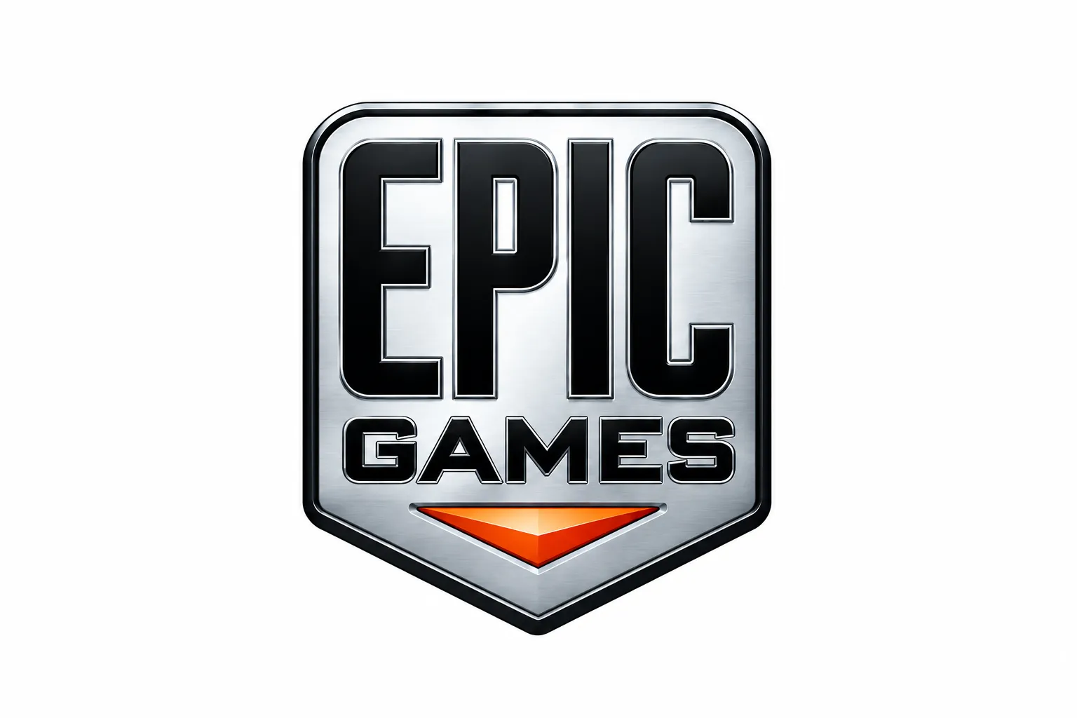 Epic Games Launcher — бесплатный игровой клиент Epic Games: магазин, библиотека и бесплатные раздачи 1 Металлическая эмблема Epic Games