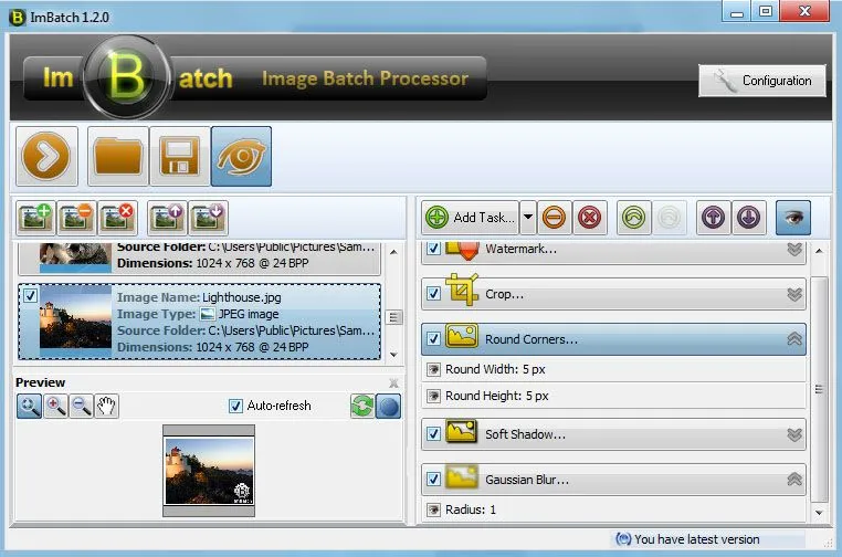 ImBatch 2 Главное окно ImBatch — скриншот с сайта ofitsialnaya-versiya.org