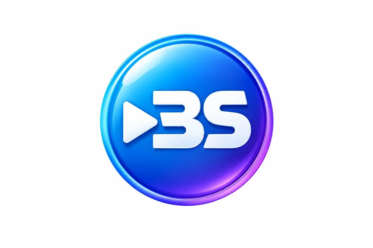 BSplayer Free — обзор лёгкого медиаплеера с поддержкой субтитров 5 Глянцевый логотип BS в синем градиенте